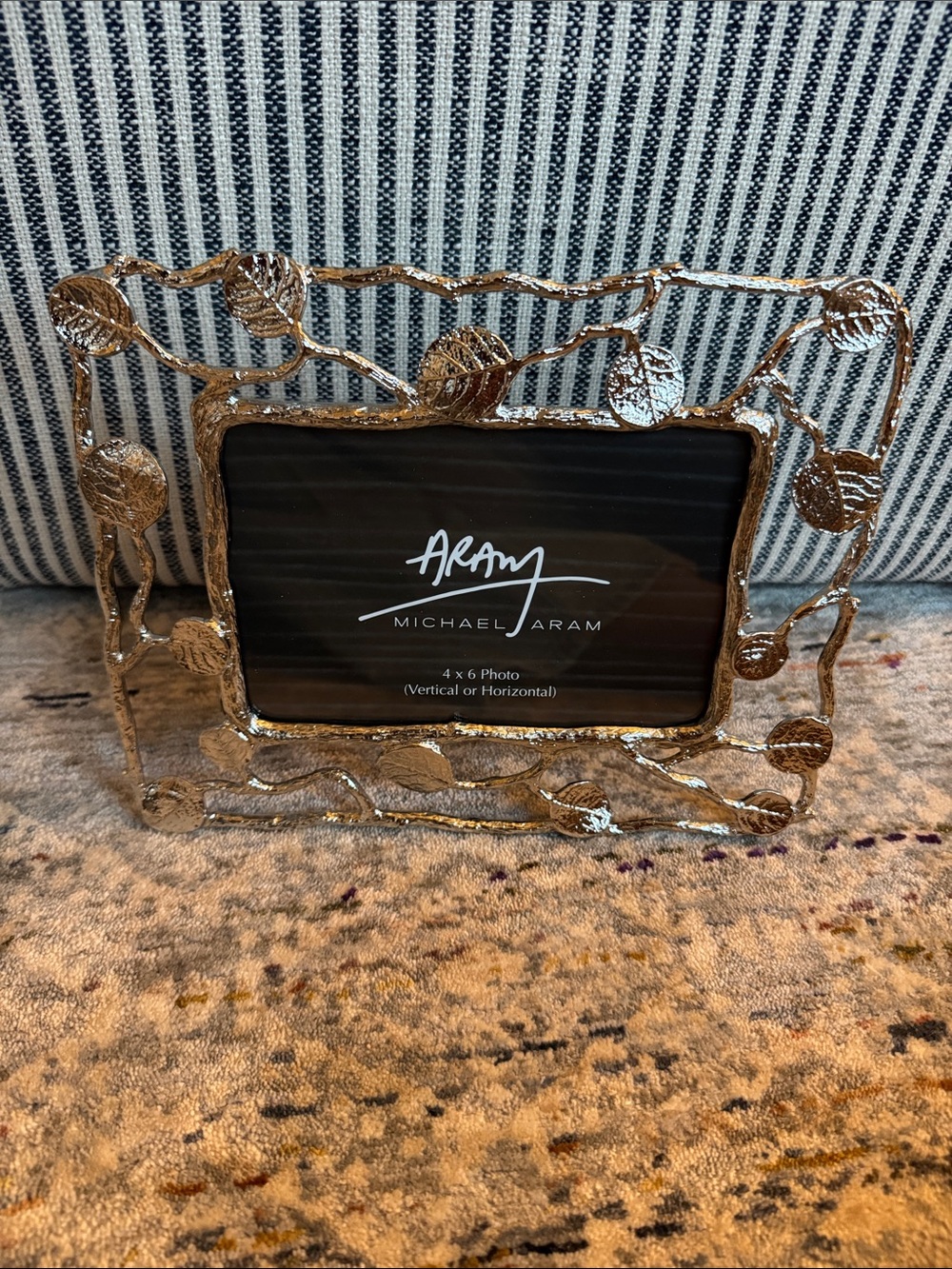 Michael Aram Silver Leaf and Branch Decorative Photo Frame